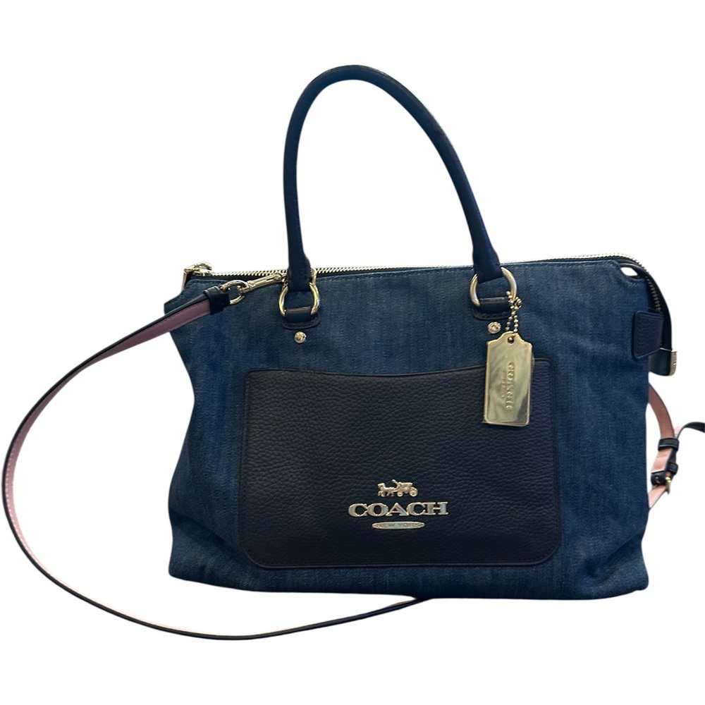 Coach Blue and Black Crossbody Bag